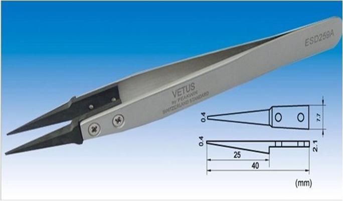 Nhíp ESD có thể thay thế bộ phận đầu ESD 259A